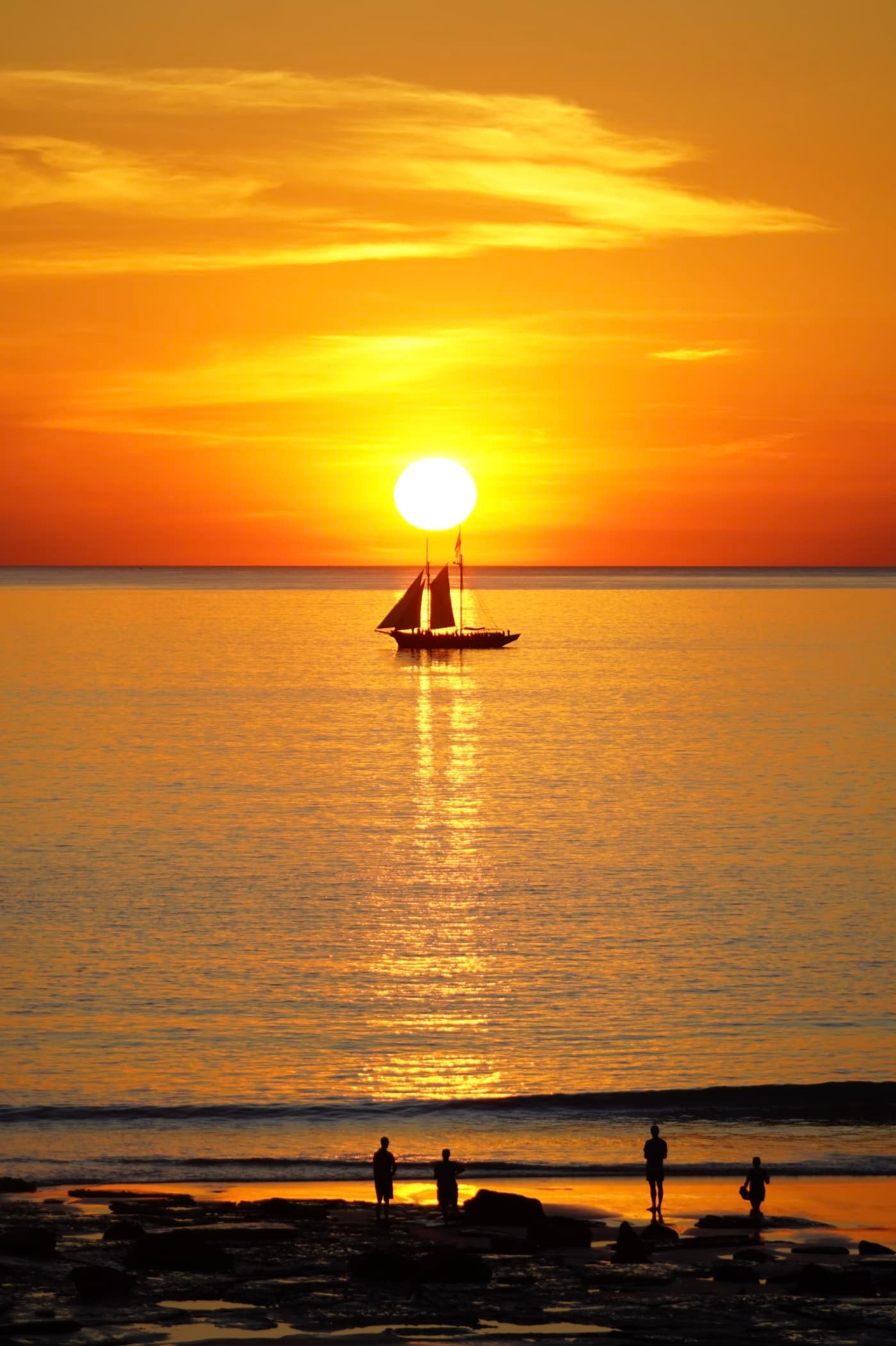 Sonnenuntergang genießen